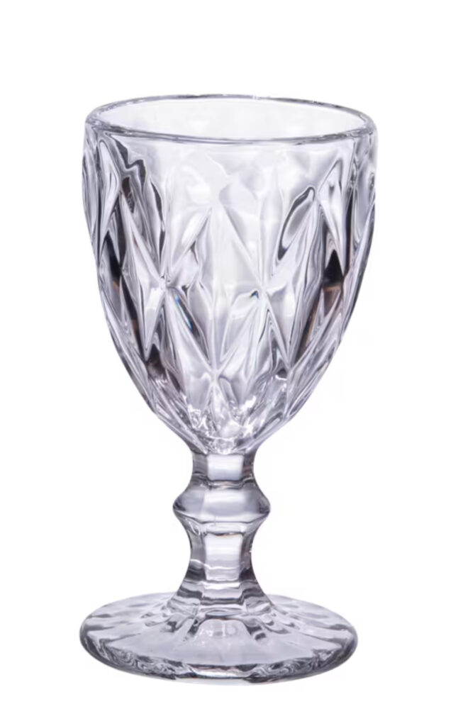 verres élégants table