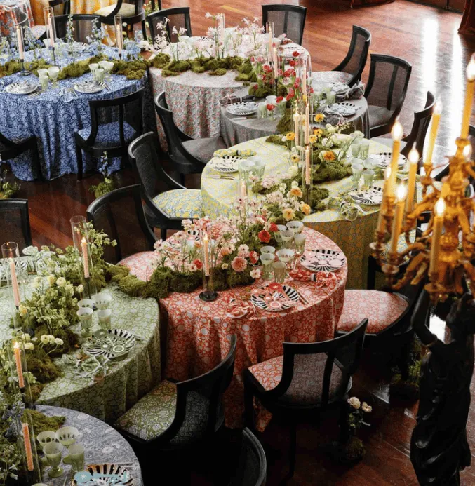 dressage art de la table élégant mariage
